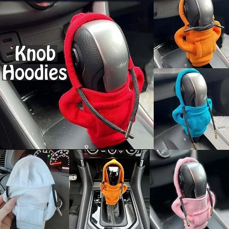  fashion hoodies car gear shift knob cover manual handle gear shift decor hoodie covers thumb200