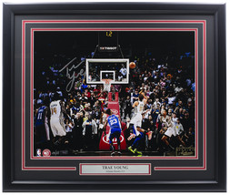 Trae Young Signed Framed Hawks 16x20 Basketball Game Winner Photo LE Panini - £309.37 GBP