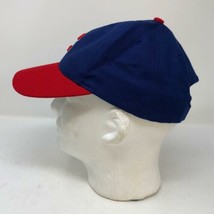 VTG Chicago Cubs Twin Enterprises Blue Red Adjustable Strap Hat Wrigley Baseball - £50.61 GBP