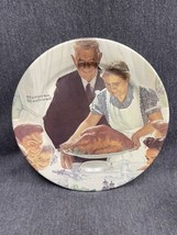 NORMAN ROCKWELL 1979 - Freedom From Want THANKSGIVING OLD Metal PLATE EUC - £5.42 GBP