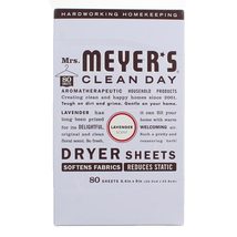 Mrs Meyer&#39;s Clean Day Dryer Sheet, 80 Count - $14.21