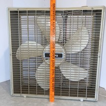 Vintage Galaxy Box Fan 3 Speed Metal Works!  Tested  21”x21” Need Cleaning - $36.12