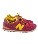 New Balance 574 Classics Men&#39;s 13 D Red Yellow Lace Up Shoes Sneakers ML... - £37.56 GBP