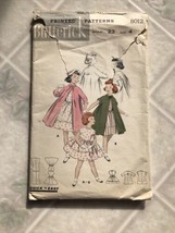 vtg Butterick 60s pattern 8012 child sz 4 coat dress CUT and Complete - $18.27