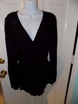 Forever 21 Black One Piece Long Sleeve Jumper Size L Women&#39;s EUC - £14.80 GBP