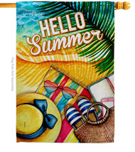 Day At Beach - Impressions Decorative House Flag H106113-BO - £29.01 GBP