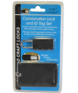 Luggage Tag and Self Programable Lock Set Use Your Own Combination Trave... - £6.20 GBP