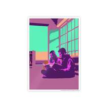 Artistic Gloss Poster - Cozy Reading Scene for Home Decor - $21.20
