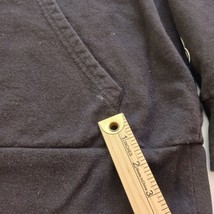 Super Mario Men's Black Pullover Sweatshirt Hoodie Pocket Size Large image 3