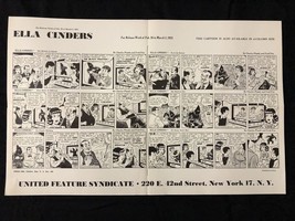 Ella Cinders Newspaper Comic Dailies Proof Sheet 2/26/1951 - $46.56