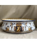 19Th Century Antique Glazed Earthenware GIEN Faience Bowl FRANCE - $8,436.16 MXN