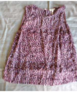 Rebecca Taylor Women Purple Pink Sleeveless 100% Silk Top Size 6 EUC - €10,31 EUR