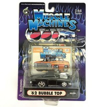 Muscle Machines 1962 62 Chevrolet Chevy Bel Air Bubble Top Black Die Cas... - $19.34
