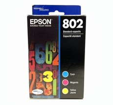 Epson 802 T802520 Tri Color Ink Cartridges DURABrite Ultra Tri Color - NEW - $49.48