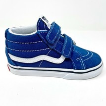 Vans Sk8 Mid Reissue V Gibraltar Blue White Baby Toddler Casual Sneakers - $41.95