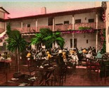 Paseo Tea Garden Santa Barbara CA UNP Hand Colored Albertype Postcard J4 - $6.88