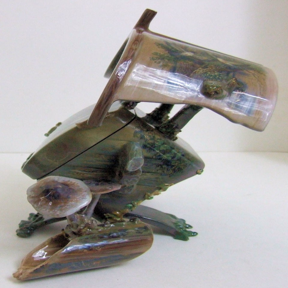 Hand Painted One Of A Kind Russian Lacquer Box "Ural Tales" By N. Zotov-
show... Item image 2