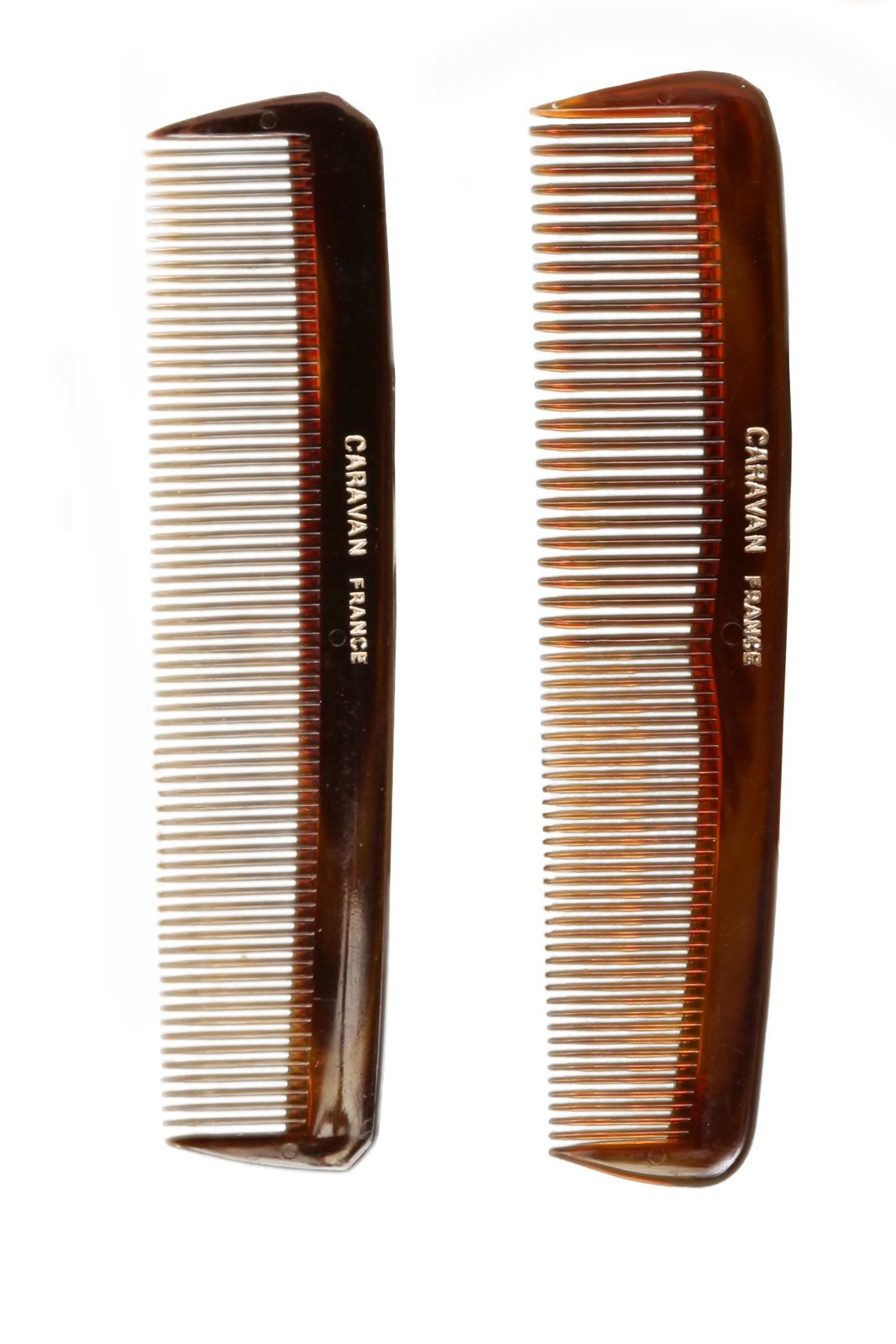 Caravan Tortoise Set Of 2 Shell Comb, Pocket Teeth - $7.99