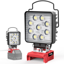 LED Work Light for Milwaukee M18, Square 27W Cordless LED Flood Work Lig - £54.06 GBP