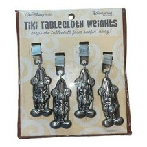 Disney Tiki Tablecloth Weights Mickey Surf Polynesian Picnic Table Metal... - $399.40 MXN