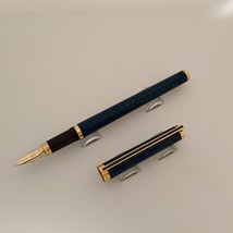 S.T. Dupont Classique Blue Chinese Lacquer With Gold Trim Fountain Pen-F... - $325.71