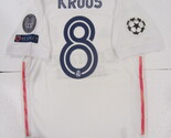 Toni Kroos #8 Real Madrid UCL Match Slim White Home Soccer Jersey 2020-2021 - $90.00