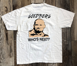 Vintage T-Shirt Goldberg Jack Hammer Who&#39;s Next? White Stedman Hanes - Size L - £39.56 GBP