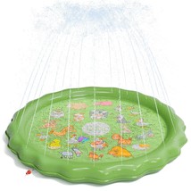 Splash Pad For Kids, 67&quot; Non-Slip Splash Pad For Backyard &amp; Outdoor, Out... - £25.81 GBP