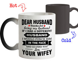 Magic Mug Gift for Husband Thanks for being my Husband Funny Gift for Hi... - $26.74