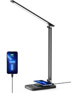LED Desk Lamp Dimmable Table Lamp Reading Lamp with USB Charging Port 18... - £39.91 GBP