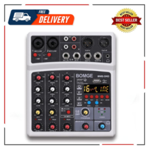 4 Channel Dj Bluetooth Audio Mini Mixer With Effects, USB Interface Reco... - £50.95 GBP