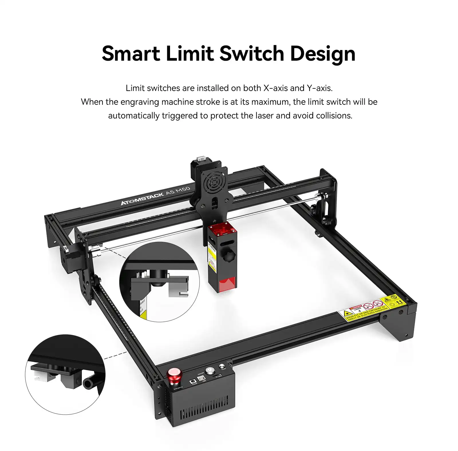 ATOMSTACK A5 M50 40W Laser Engraving hine DIY CNC Laser Engraving ...