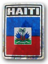 Haiti Country Flag Reflective Decal Bumper Sticker - £2.32 GBP