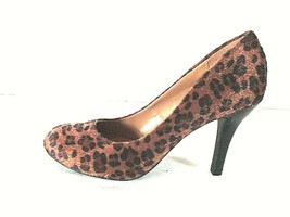 Mootsies Tootsies Brown Animal Print Pumps Heels Shoes Women&#39;s 6 M (SW23)pm2 - £18.34 GBP