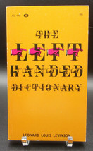 Leonard Louis Levinson The Left Handed Dictionary First Edition 1963 Pbo Unread! - £17.97 GBP