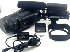 Sony FDR AX100 Handycam Camcorder 4K HD WiFi 20MP Dual MP4 Mint - $1,250.00