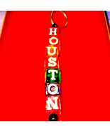 Vintage Houston diced keychain - $24.42 CAD