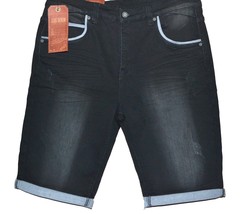Xios Denim Men&#39;s Black Jeans Casual Shorts Size US 36 New - $39.86