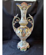 Antique Hand Painted French Rouen signed vase Circa 1885 - £175.18 GBP