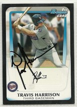 Travis Harrison  Signed Card 2011 Bowman Draft Picks and Prospects - $9.60