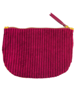 September 2020 Chenille Corduroy in Maroon &amp; Yellow Ipsy Makeup Glam Bag - £5.52 GBP
