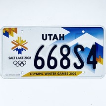 2002 United States Utah Olympic Winter Games Passenger License Plate 668S4 - £17.04 GBP