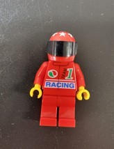 LEGO Red Racing Octan Team 1 Minifig Minifigure 1996 VTG - £3.90 GBP