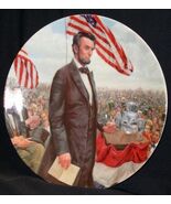 THE GETTYSBURG ADDRESS Plate Lincoln, Man of America Knowles 1986 Ltd Ed... - €10,19 EUR