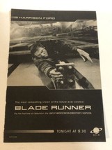 Blade Runner Tv Guide Print Ad Harrison Ford Rutger Hauer TPA18 - £4.66 GBP