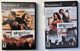 Sony Playstation 2 PS2 Sing Star Karaoke Amped &amp; Rocks! Singing Video Game - £16.40 GBP