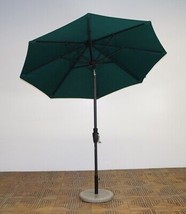 7.5 x 8 ft. Rib Premium Market Umbrella - Licorice Frame, Forest Green Canop - £211.18 GBP