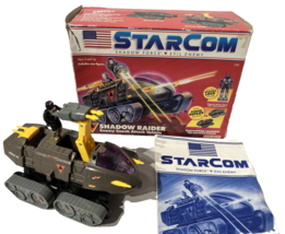 Vintage 1986 Starcom Shadow Raider Complete w Captain Battlecron-9 &amp; Box - £92.70 GBP