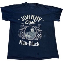 Johnny Cash Shirt Adult Large Black Rock Country Music The Man In Black Men’s - £9.50 GBP