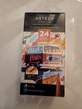 Arteza 24 Classic Premium Bold Felt  Tip Pens 1.0-1.5mm 24 Sherbet Colors - £13.85 GBP